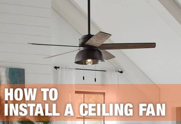 Install or Fit and Fix a ceiling fan