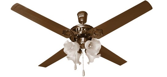 Hans Lighting Ceiling Fan with Light 48-inches 