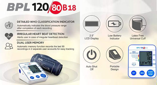 BPL 120/80 B 18 Blood Pressure Monitor