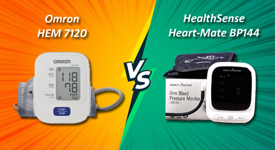 Omron HEM 7120 BP Monitor Vs. HealthSense Heart-Mate BP144