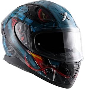 Axor Apex Venomous Black Blue Helmet-L