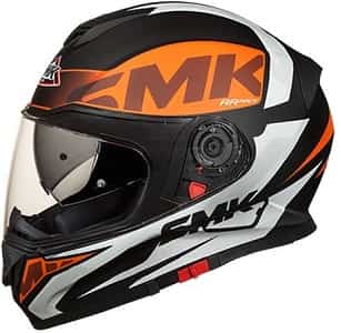 SMK Twister Logo Full Face Helmet With Pinlock Fitted Clear Visor
